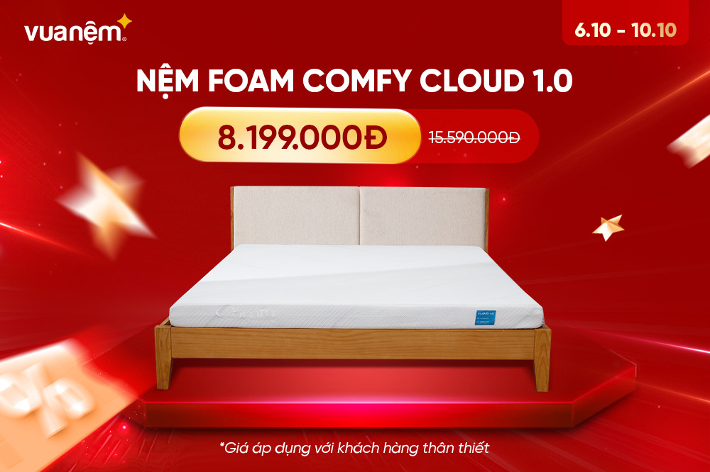 Nệm Foam Comfy Cloud 1.0