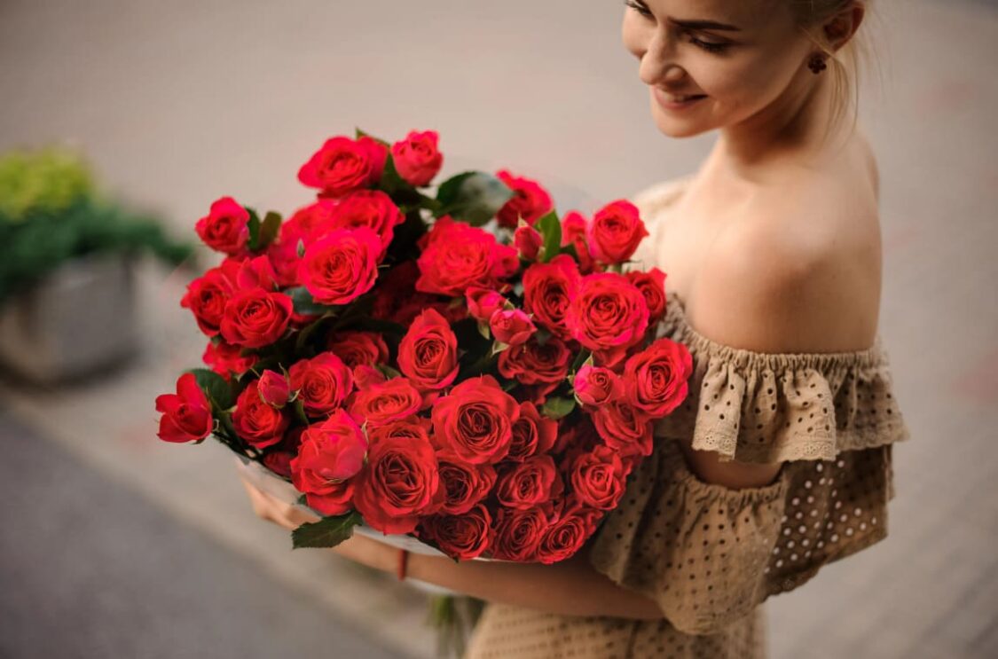 tặng hoa hồng ngày valentine