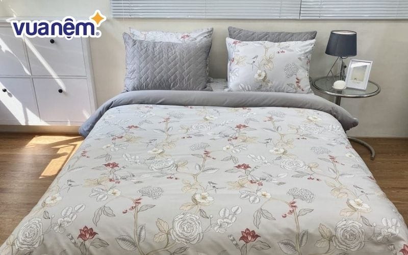 Bộ chăn ga gối cotton thêu của thương hiệu Elambo Hàn Quốc