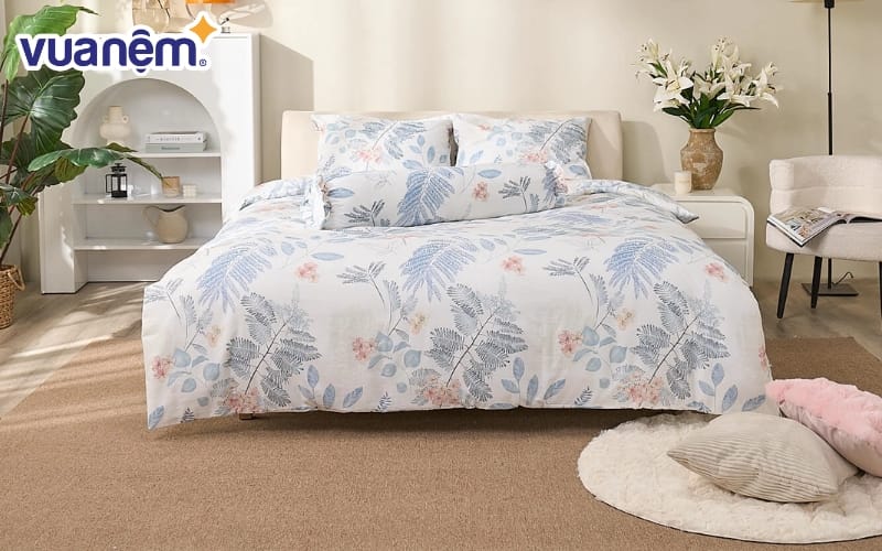 Ga trải giường chất liệu cotton được sản xuất từ 100% cotton thiên nhiên