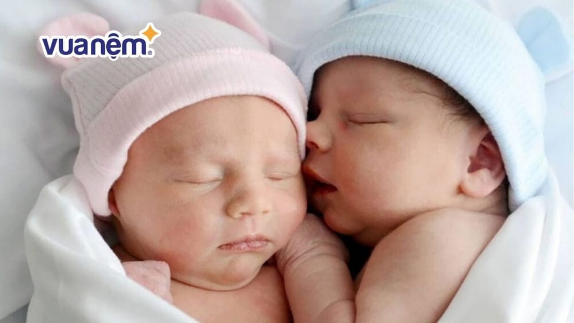 cách để cặp song sinh ngủ ngon