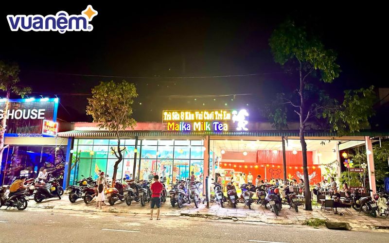 Maika Milk Tea là khu vui chơi tích hợp dành cho trẻ nhỏ và phụ huynh