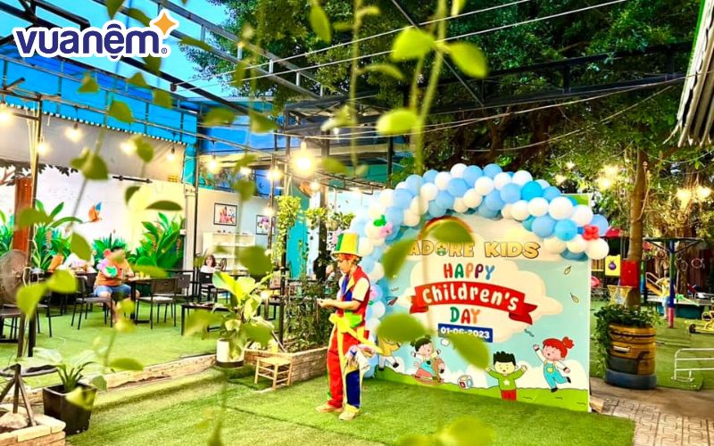 Adore Kids Coffee là quán cafe có khu vui chơi trẻ em  rất nổi tiếng  tại Bình Dương