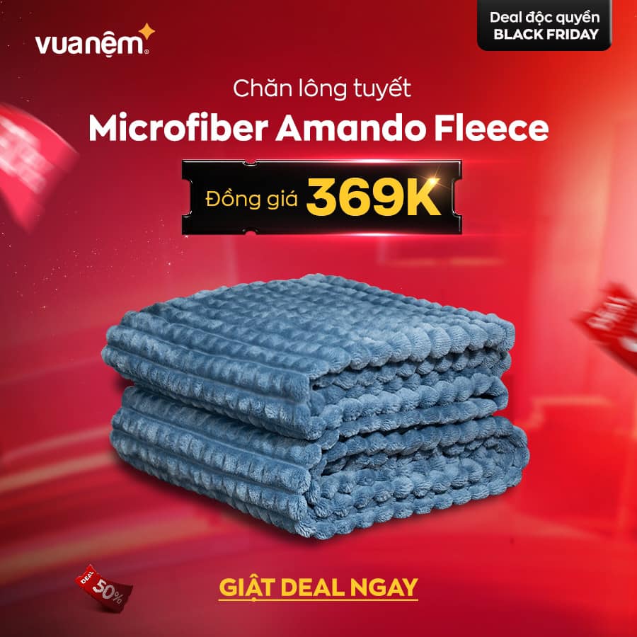Chăn lông tuyết microfiber Amando Fleece