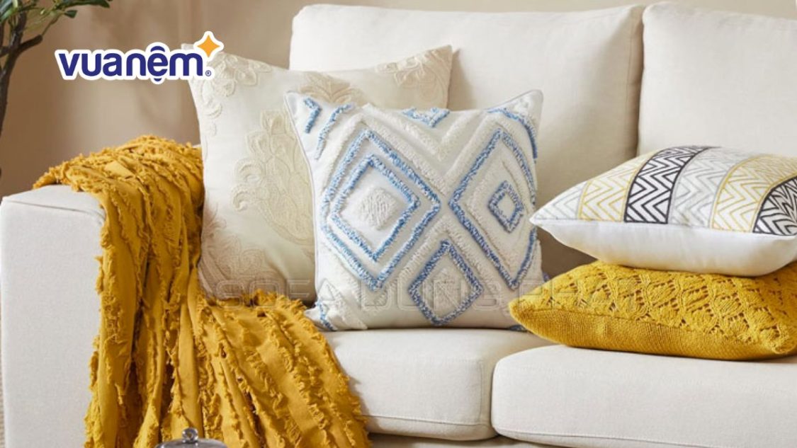 Mẹo bảo vệ sức khoẻ: giặt gối tựa lưng sofa đúng chuẩn