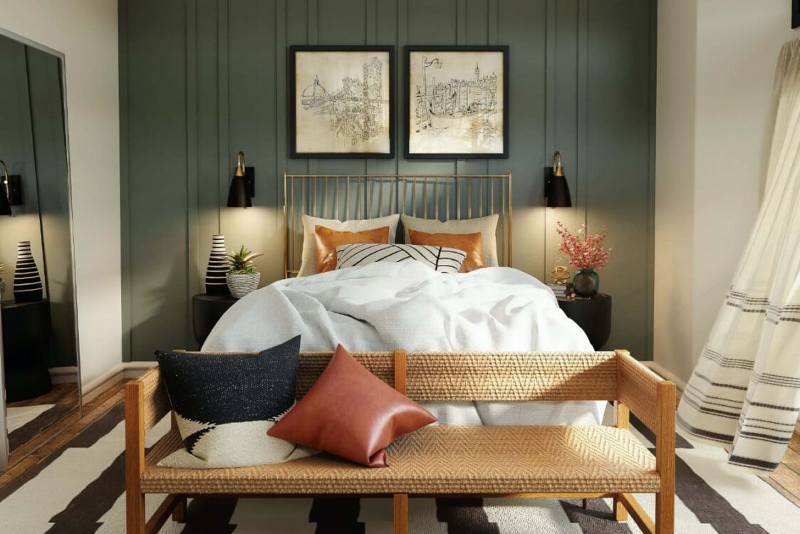 Lựa chọn chăn ga gối cho phòng ngủ nhỏ có phong cách tối giản