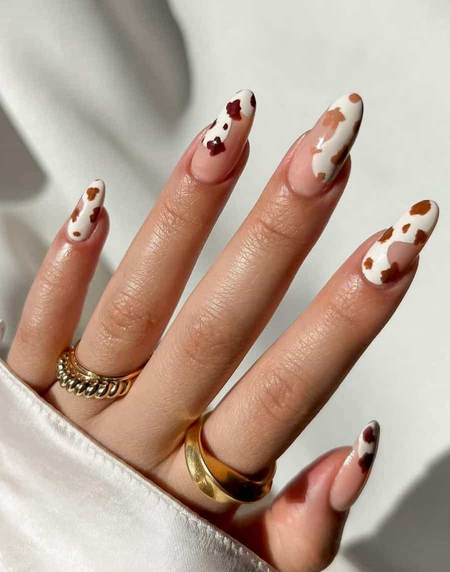 nail bò sữa móng nhọn