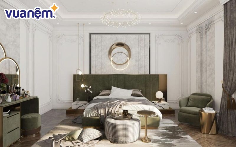 Phòng ngủ phong cách cổ điển mang vẻ đẹp xa hoa