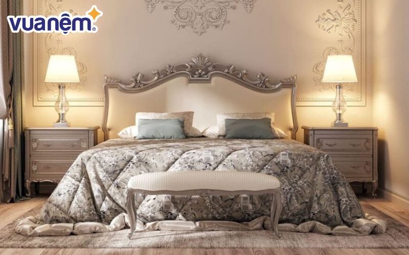 Bộ chăn ga phong cách cổ điển thường lấy ý tưởng họa tiết từ thiên nhiên