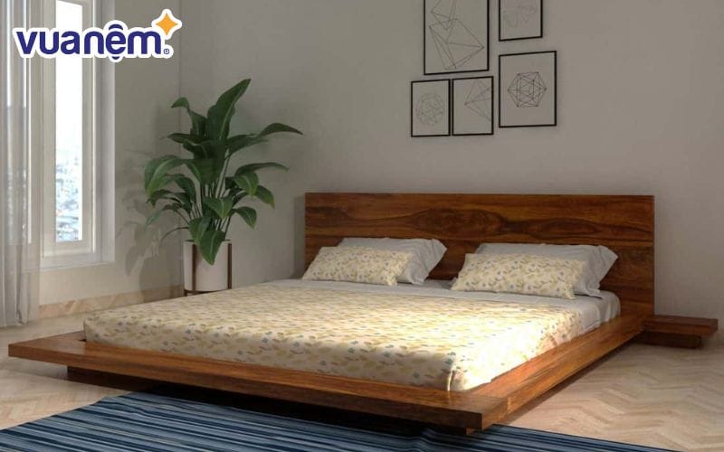 Giường nền là dạng giường khung thấp hoặc sát đất