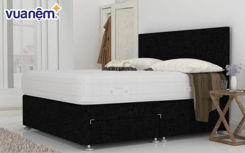 Divan là lựa chọn phổ biến trong các không gian ngủ hiện đại nhờ thiết kế liền khối và tính ổn định cao