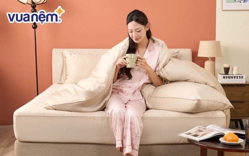 Nhiều người ưa chuộng chăn ga gối nhập khẩu do tính thẩm mỹ