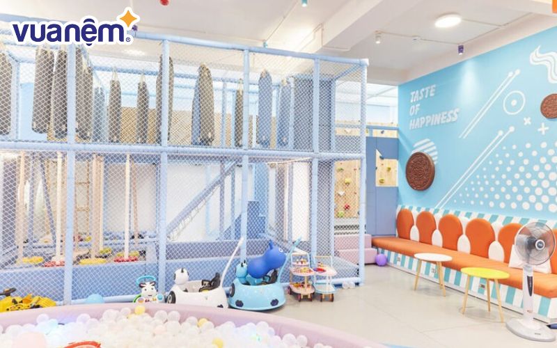 Kawaii Family & Kids Cafe nổi tiếng là quán cà phê ở Sài Gòn có không gian vui chơi cho trẻ em