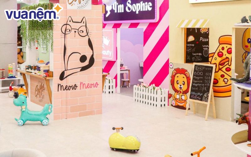 Lullaby Premium Kids Cafe là mô hình cafe kết hợp khu vui chơi cho trẻ