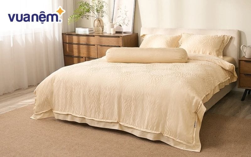Bộ chăn ga lụa tencel cao cấp Amando Lagom