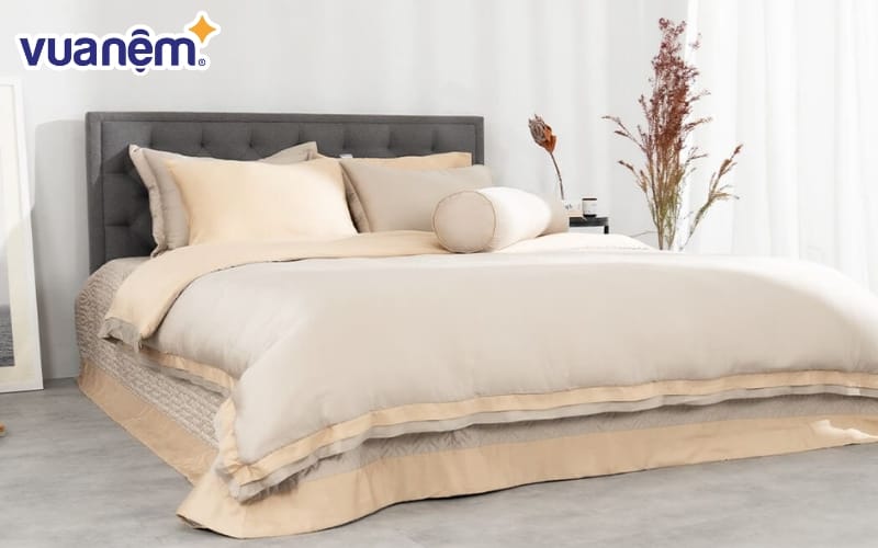 Bộ ga chun chần AMD được sản xuất từ chất liệu 100% sợi Modal cao cấp