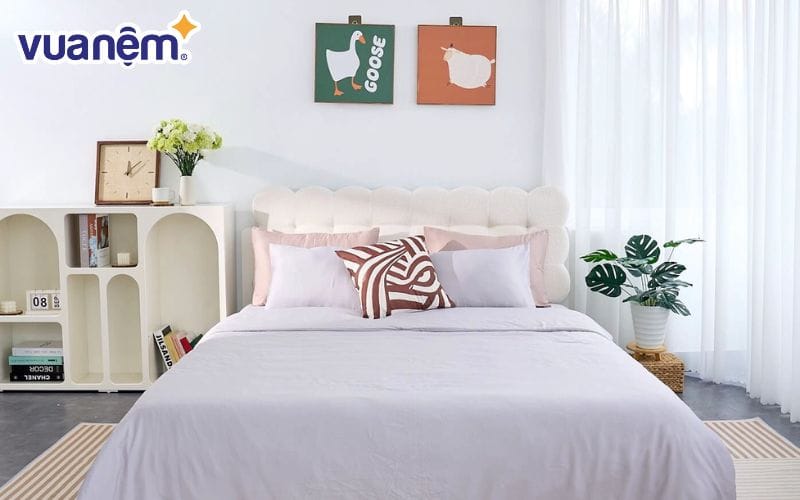 Bộ ga chun tencel VC Goodnight Airsilk tôn lên nét đẹp ấn tượng cho không gian nội thất hiện đại