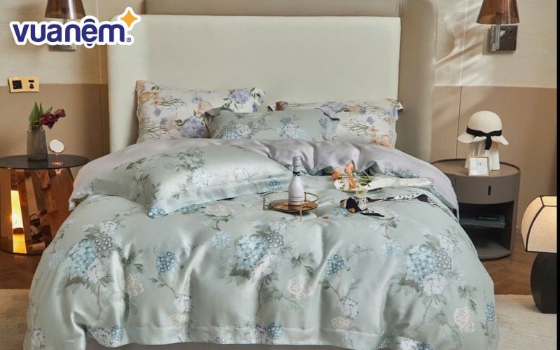 Bộ ga chun lụa tencel cao cấp Amando Bliss phù hợp với phong cách nội thất cổ điển