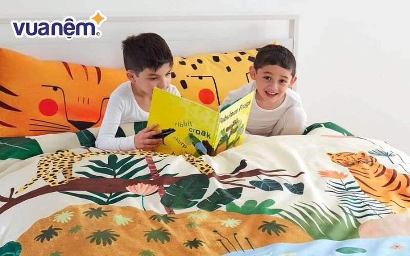 Lựa chọn màu sắc chăn ga gối phù hợp với con