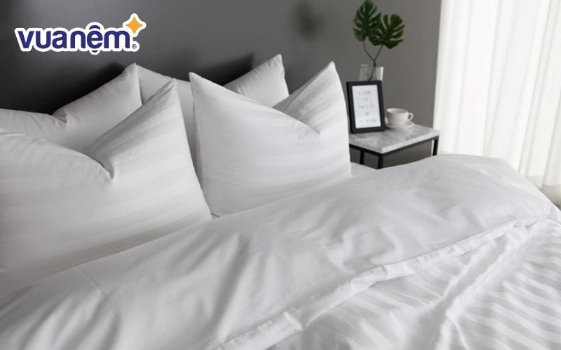 Ruột gối tơ tằm thường được sử dụng trong các khách sạn cao cấp