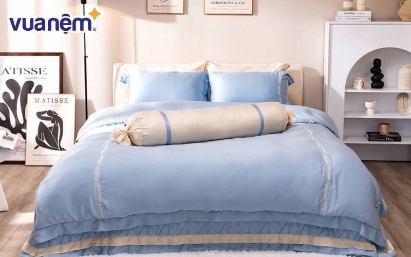 Ý nghĩa màu sắc chăn ga gối cho người mệnh Mộc - Người mệnh kim hợp với màu xanh dương