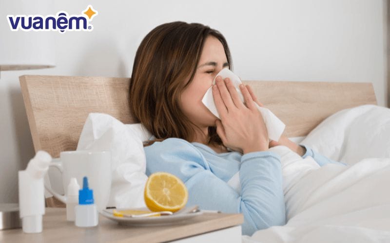 Khi sử dụng chăn lông cừu kém chất lượng dài hạn sẽ dễ dàng mắc các bệnh về đường hô hấp