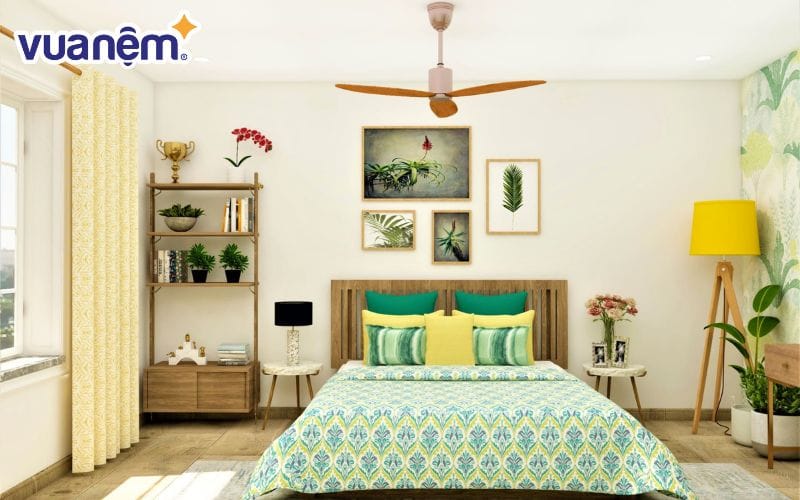 Màu ga giường phù hợp với bản mệnh giúp gia chủ thu hút sự may mắn