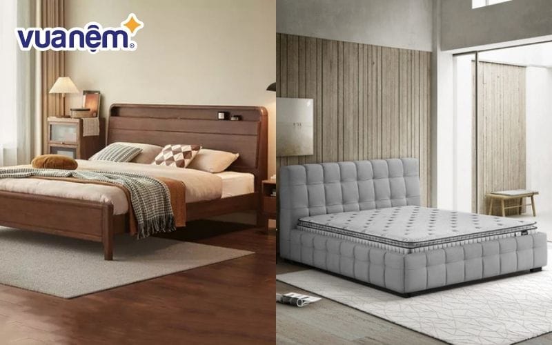 Giường ngủ gỗ và giường ngủ vải - nên chọn loại nào?