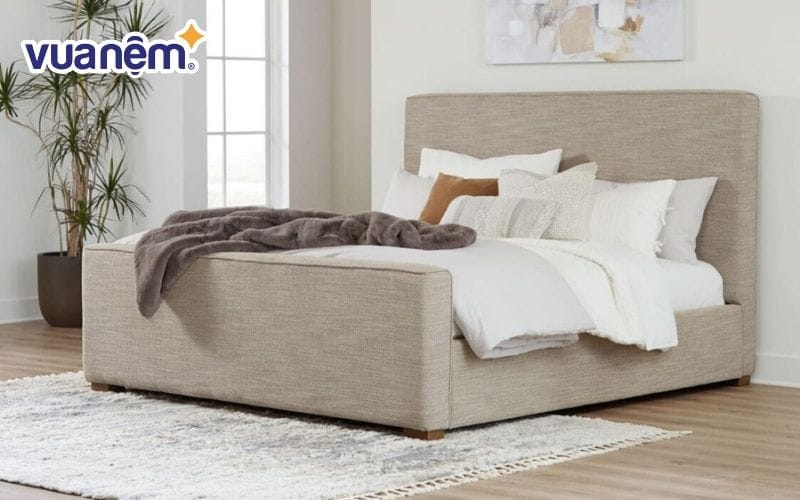 Giường ngủ vải mang đến vẻ đẹp trẻ trung, hiện đại hơn cho không gian phòng ngủ