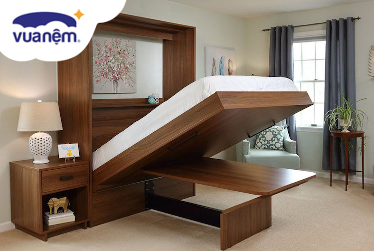 giường thông minh kết hợp bàn ăn