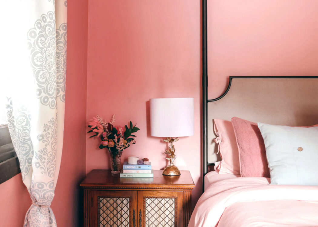 Lựa chọn ga giường màu hồng cho căn phòng ngủ màu hồng