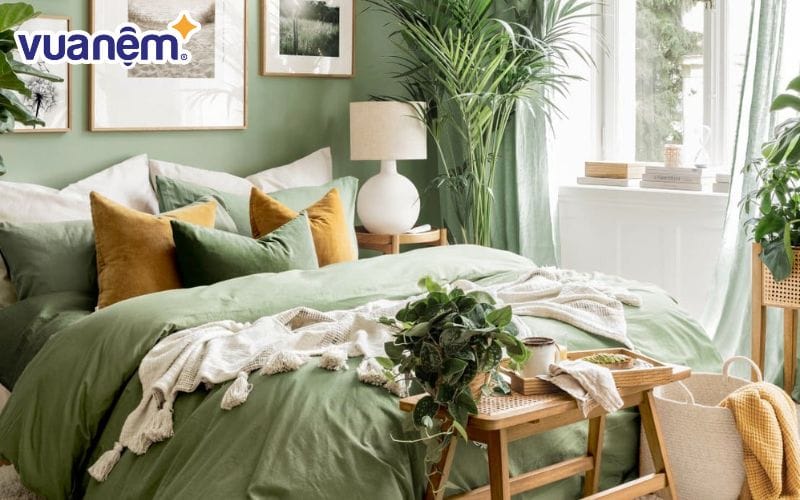 Nên chọn chăn ga có màu sắc và họa tiết đơn giản