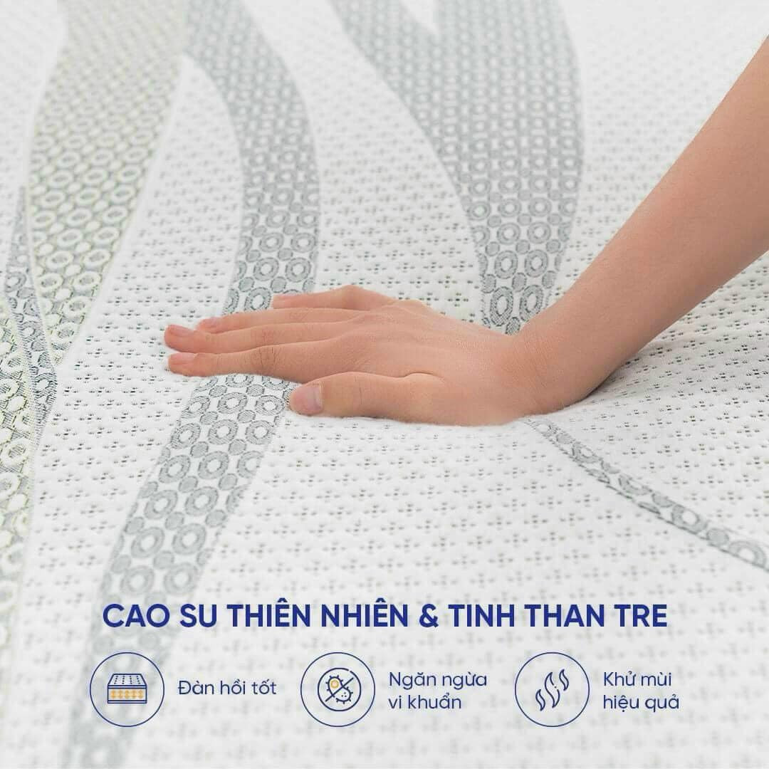 review nệm cao su than tre kháng khuẩn gummi premium