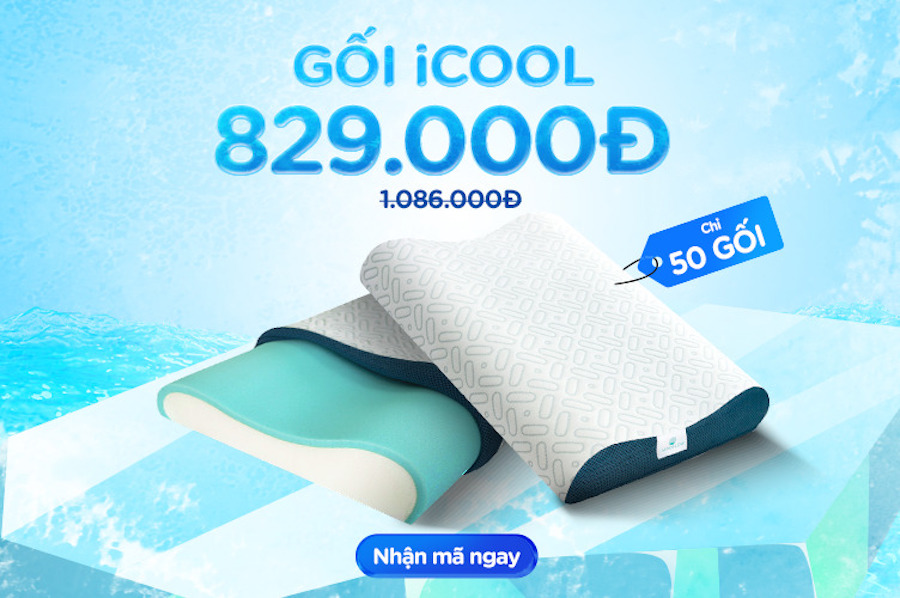 Gối làm mát giảm sốc chỉ hơn 800K