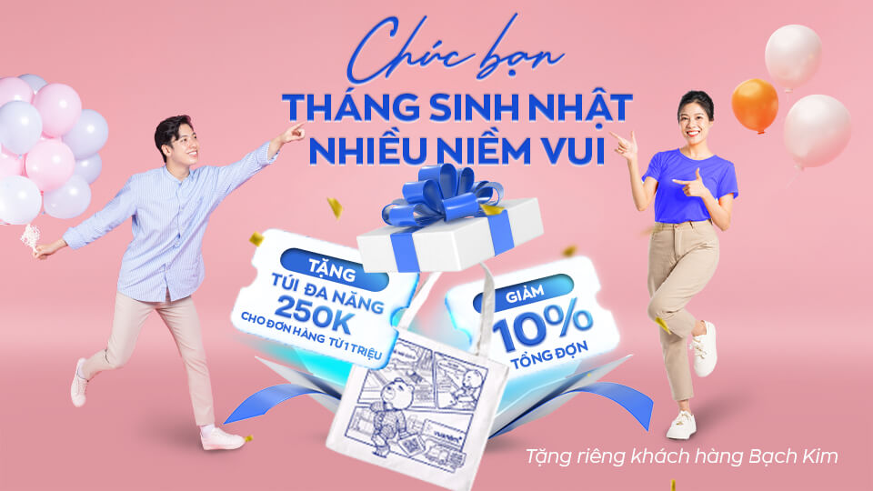 Tháng sinh nhật bạn Bạch Kim - Vua Nệm có quà cho bạn