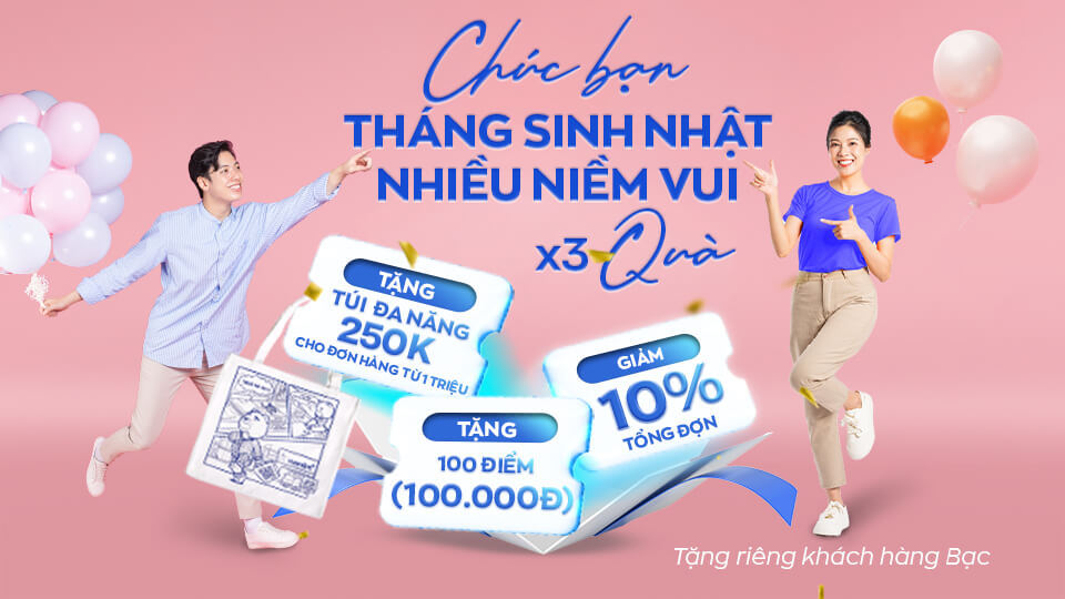  Quà sinh nhật tặng khách hàng hạng Bạc