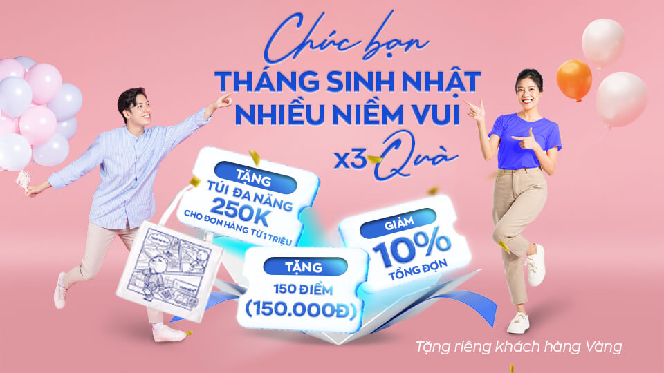 Quà sinh nhật Vua Nệm tặng khách hàng hạng Vàng