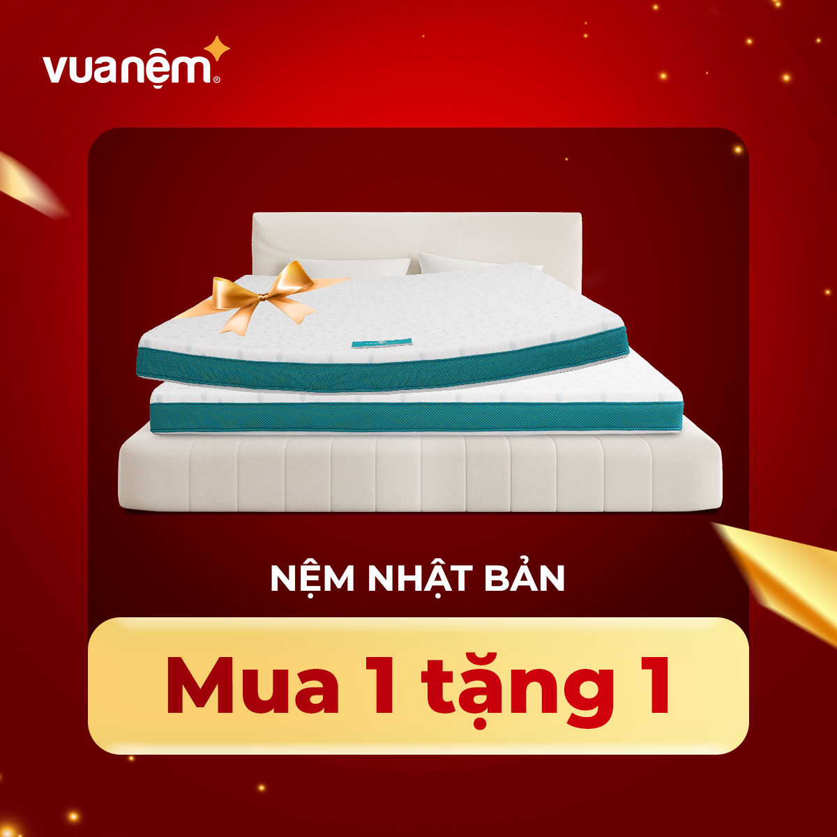 Mua 01 tặng 01 nệm Nhật Bản thương hiệu Aeroflow