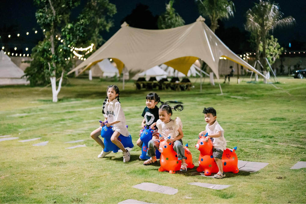 glamping cắm trại gần sài gòn 