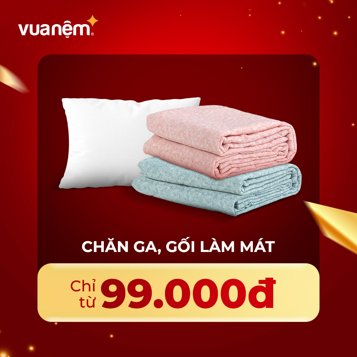 Chăn ga gối làm mát chỉ từ 99K