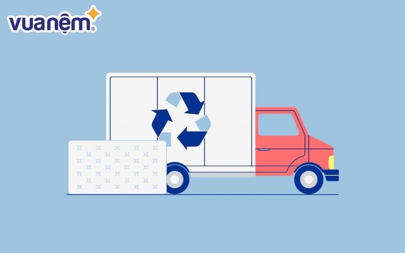 Đem tặng nệm cũ 