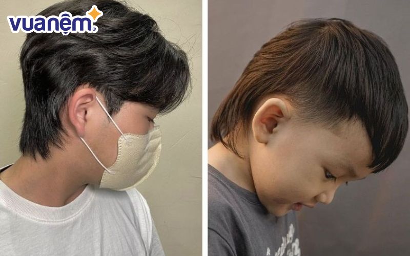 Kiểu tóc Mullet bảnh bao cho bé trai 7 tuổi bảnh bao