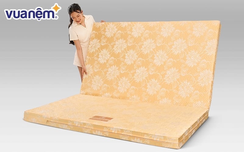 Nệm bông ép Wonjun Pure Carbon gấp 2