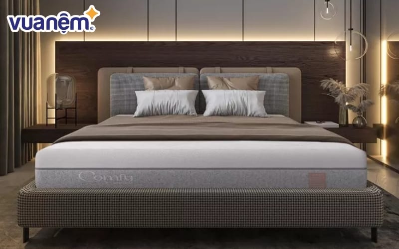 Nệm foam Comfy Lux 3.0 nâng đỡ 5 vùng cơ thể, làm mát, thoáng khí