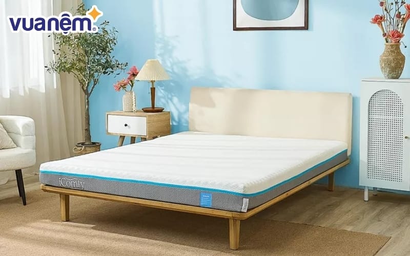Nệm foam iComfy Coolax massage làm mát, điều hòa thân nhiệt