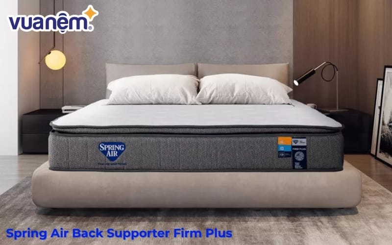 Nệm lò xo Spring Air Back Supporter Firm Plus – Làm mát, nâng đỡ và kháng khuẩn theo chuẩn Mỹ
