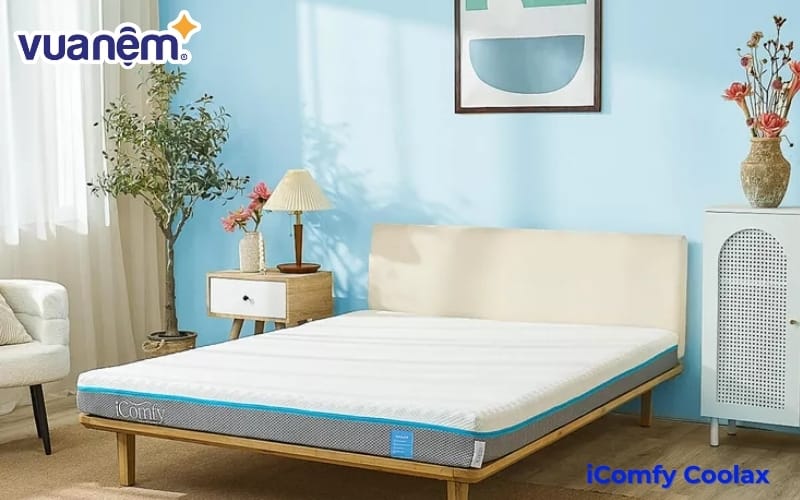 Nệm foam iComfy Coolax – Massage nhẹ, thoáng khí và điều hòa thân nhiệt chủ động