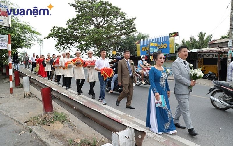 Số lượng người nhà trai tham gia đoàn rước dâu