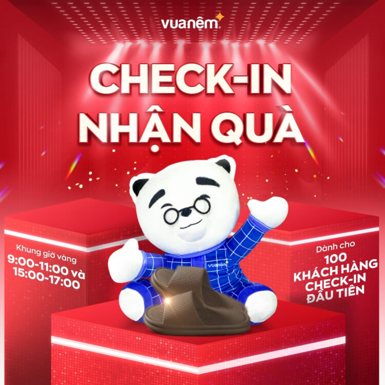 Chương trình check-in nhận quà vào khung giờ vàng