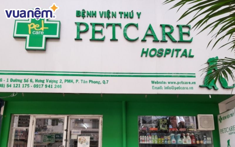 Bệnh viện Thú y Quốc tế Petcare là một trong những bệnh viện có tên tuổi lâu đời tại TP.HCM